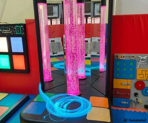 Interactive Sensory Bubble Tube